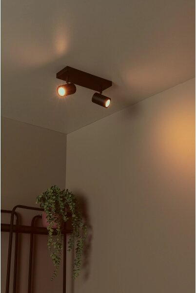 Lucide 53910/02/30 - Bodové svietidlo AMIGO 2xGU10/40W/230V čierna