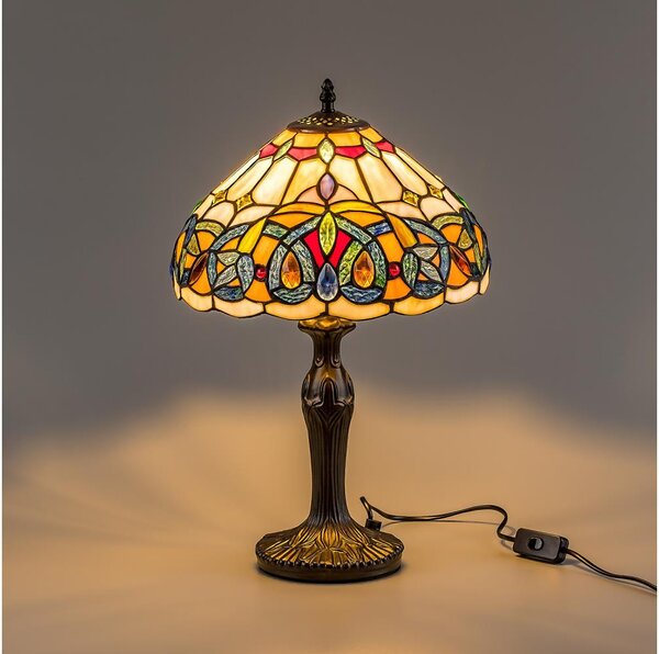 Brilagi - Tiffany vitrážná stolná lampa LUISA 1xE27/40W/230V