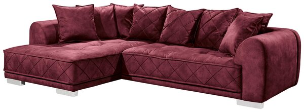 ROHOVÁ SEDAČKA, textil, bordová MID.YOU - Sedačky, Online Only