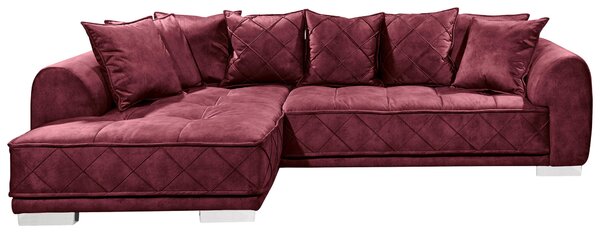 ROHOVÁ SEDAČKA, textil, bordová MID.YOU - Sedačky, Online Only