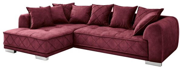 ROHOVÁ SEDAČKA, textil, bordová MID.YOU - Sedačky, Online Only