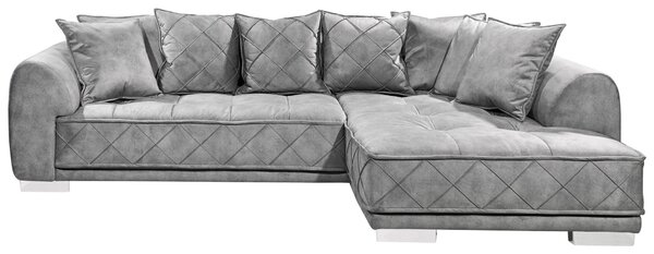 ROHOVÁ SEDAČKA, textil, sivá MID.YOU - Sedačky, Online Only