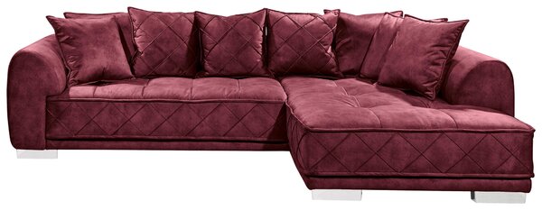 ROHOVÁ SEDAČKA, textil, bordová MID.YOU - Sedačky, Online Only