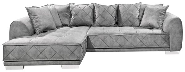 ROHOVÁ SEDAČKA, textil, sivá MID.YOU - Sedačky, Online Only