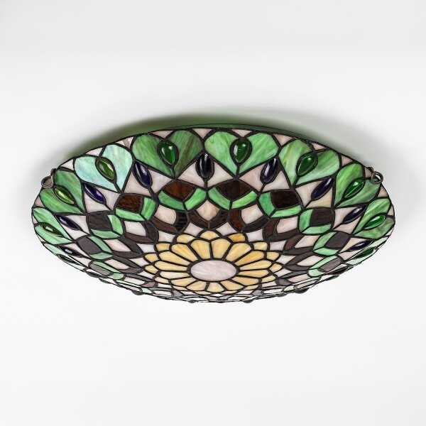 Brilagi - Tiffany vitrážové stropné svietidlo MARGARET 2xE27/60W/230V pr. 40 cm