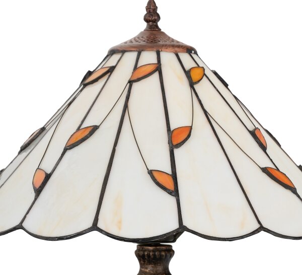 Brilagi - Tiffany vitrážová stolná lampa FOLIA 2xE27/60W/230V