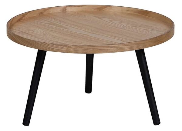 MUZZA Konferenčný stolík Mesa L ø 60 x 34 cm prírodný