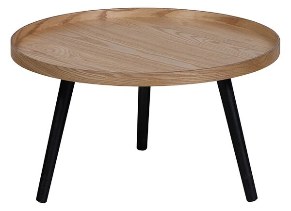 MUZZA Konferenčný stolík Mesa L ø 60 x 34 cm prírodný