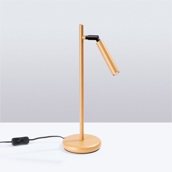 Sollux SL.1470 - Stolná lampa PASTELO 1xG9/8W/230V zlatá