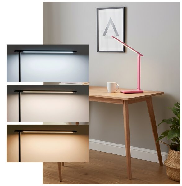 Brilagi - LED stmievateľná stolová lampa MODO LED/7W/230V 3000/4000/6500K ružová