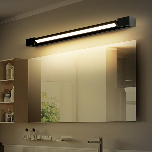 Brilagi-LED Kúpeľňové osvetlenie zrkadla AQUA LINE LED/18W/230V 60 cm IP44 čierna