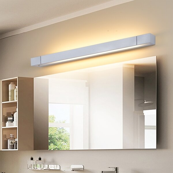 Brilagi-LED Kúpeľňové osvetlené zrkadlo AQUA LINE LED/18W/230V 60 cm IP44 matný chróm