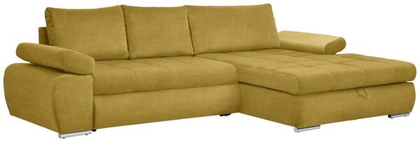 ROHOVÁ SEDAČKA, textil, žltá Carryhome - Sedačky