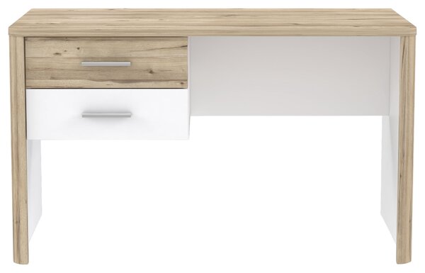 PÍSACÍ STÔL, biela, farba duba, 125/60/73,8 cm Xora - Detské izby