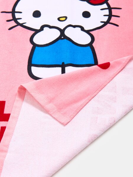 Sinsay - Bavlnený uterák Hello Kitty and Friends - pastelová ružová