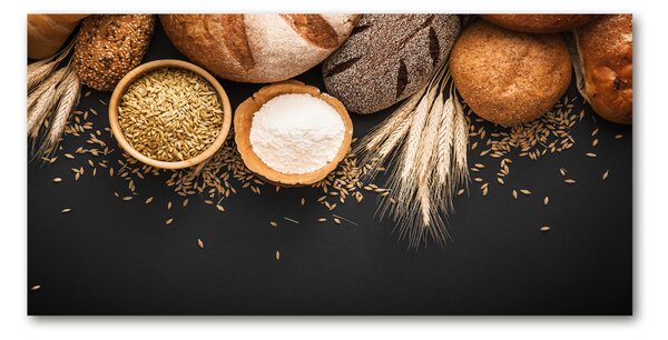 Foto obraz fotografie na skle Pečivo a pšenice