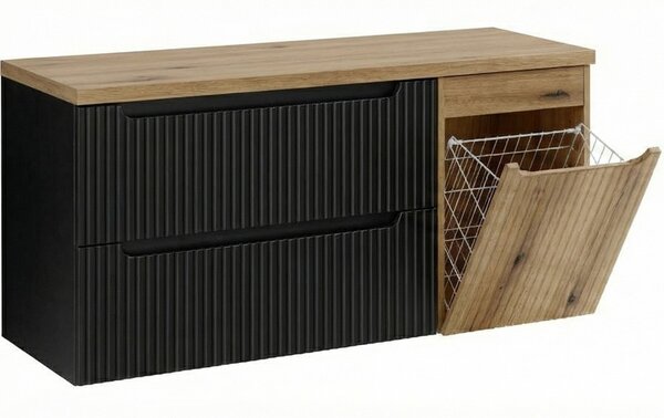 NOVA BLACK 82-120-B3-DE skrinka pod umývadlo s košom 120 cm