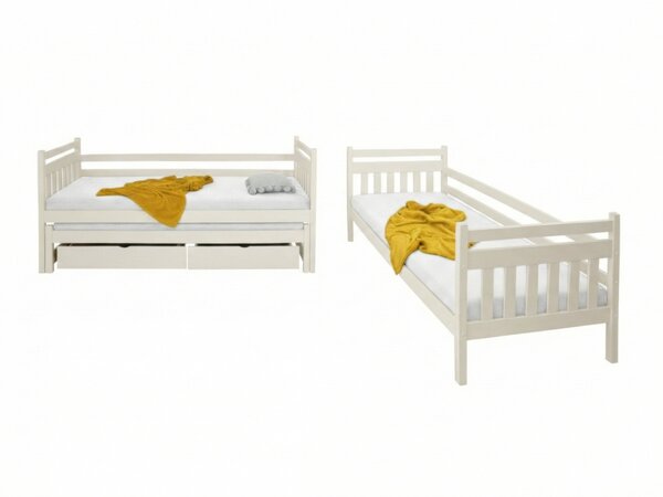 Wilsondo Poschodová posteľ s prístelkou Petra 5 80x180 - kašmír