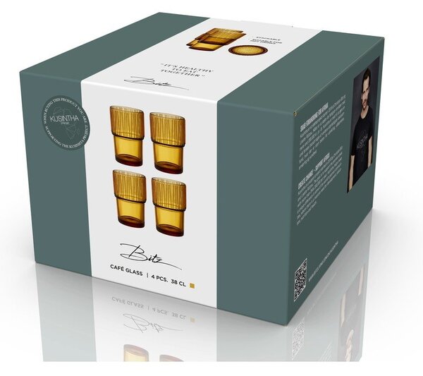 Poháre v súprave 4 ks 380 ml Kusintha – Bitz