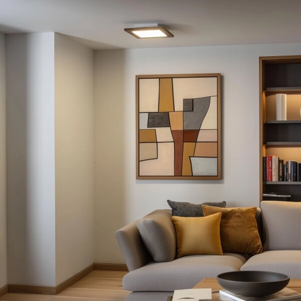 Eglo - LED RGBW stmievateľný povrchovo montovaný panel SALOBRENA-C LED/16W/230V hnedý + DO