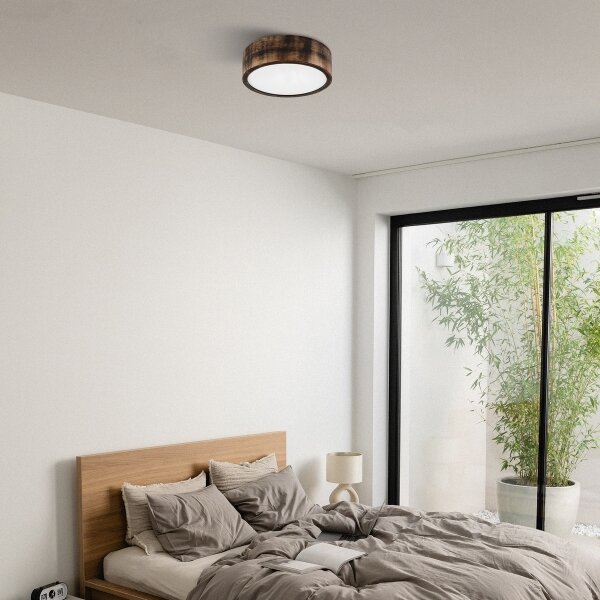 Brilagi - LED Stropné svietidlo CARVALHO SMOKEY LED/20W/230V dub pr. 27,5 cm