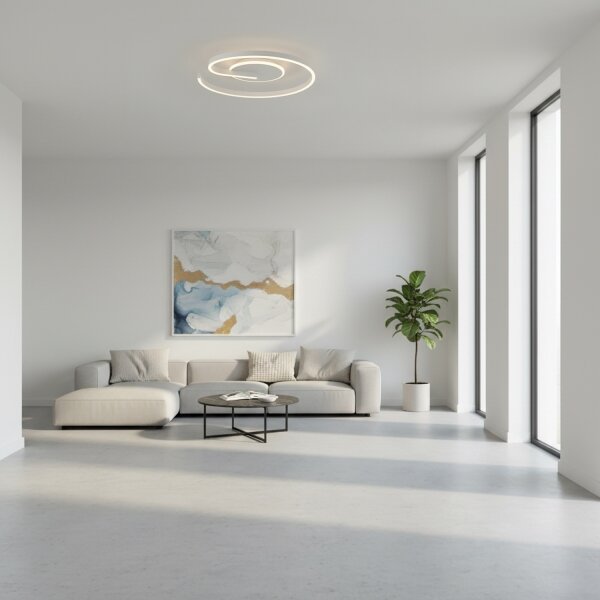 Brilagi -LED Stmievateľné stropné svietidlo SPIRAL LED/56W/230V 3000/4000/6000K + s diaľkovým ovládaním
