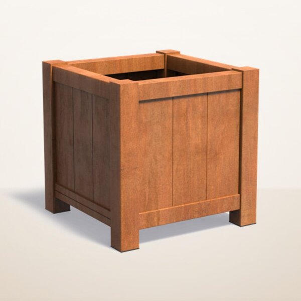 Cortenový kvetináč Versa 800 x 800 x 800 mm