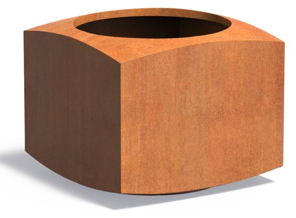 Cortenový kvetináč Nova 1000 x 1000 x 700 mm