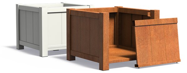 Cortenový kvetináč Versa 800 x 800 x 800 mm