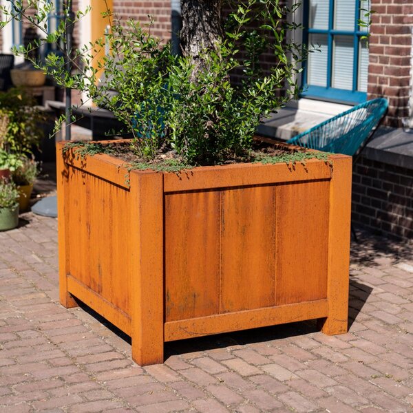 Cortenový kvetináč Versa 800 x 800 x 800 mm