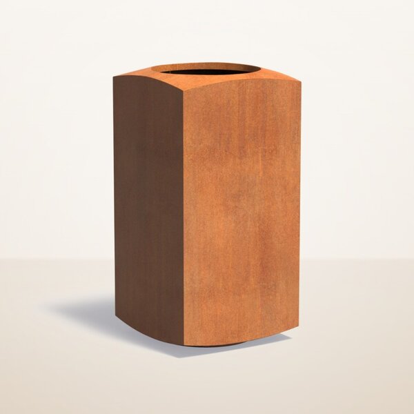 Cortenový kvetináč Nova 500 x 500 x 1000 mm