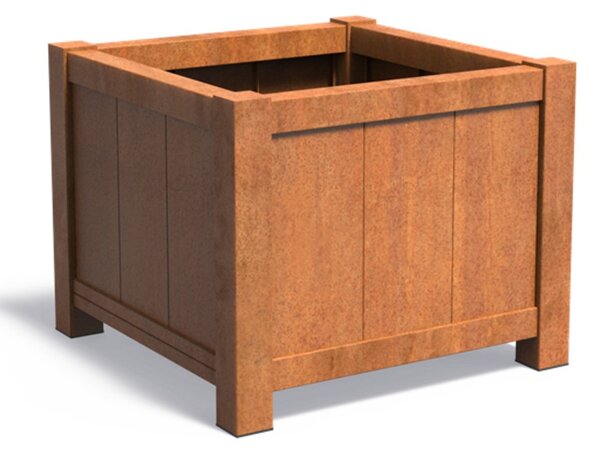 Cortenový kvetináč Versa 800 x 800 x 800 mm