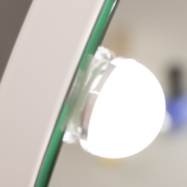 Brilagi - LED stmievateľné make-up zrkadlo HOLLYWOOD LED/12W/230V 3000-6500K