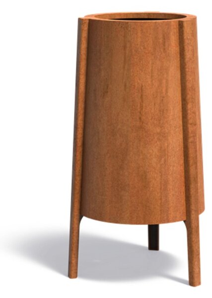 Cortenový kvetináč Trino Ø 1000 × v 600 mm