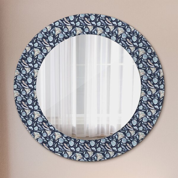 Zrkadlomat.sk Boho vzor Boho vzor Okrúhle dekoračné zrkadlo na stenu lsdo-00056