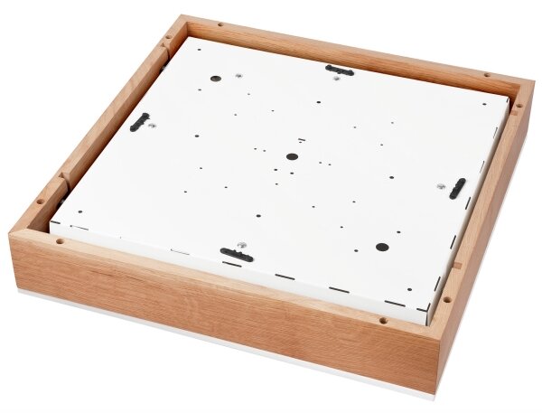 Stropné svietidlo OAK SQUARE 4xE27/15W/230V 48x48 cm dub/biela