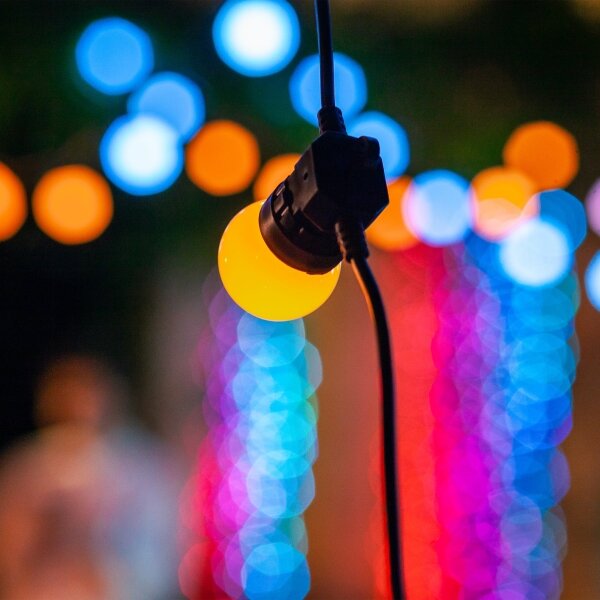 Twinkly TWF020STP-BEU - LED RGB Vonkajšia dekoračná reťaz 20xLED 14m IP44 Wi-Fi