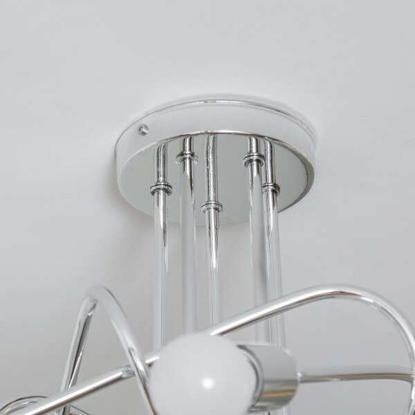 Prisadený luster OXFORD 5xE27/15W/230V lesklý chróm