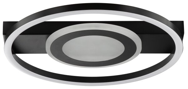 Brilliant -LED RGBW stmievateľné stropné svietidlo MAUREEN LED/20W/230V 3000-6500K čierna + s diaľkovým ovládaním