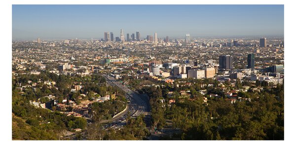 Moderný sklenený obraz z fotografie Los Angeles