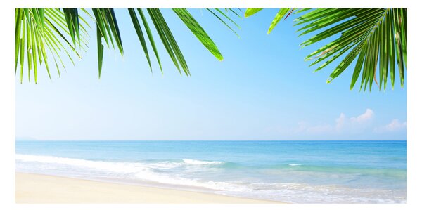 Fotoobraz na skle tropická pláž osh-5838209