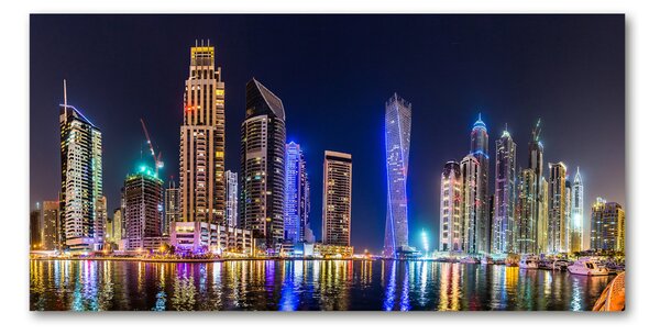 Foto obraz fotografie na skle nočné Dubai osh-64879724