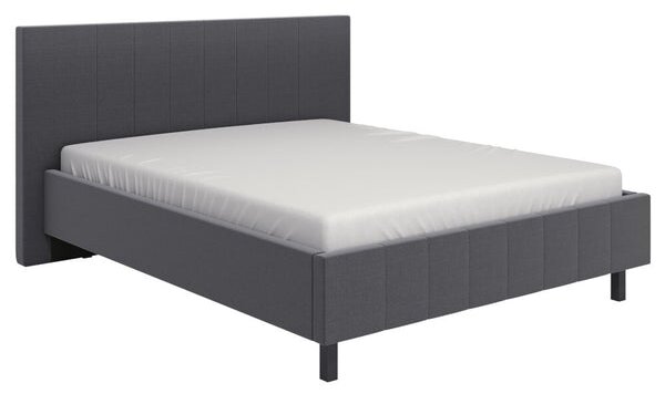 Čalúnená posteľ Elsa 160x200, sivá