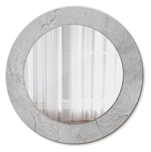 Okrúhle ozdobné zrkadlo na stenu Šedý cement