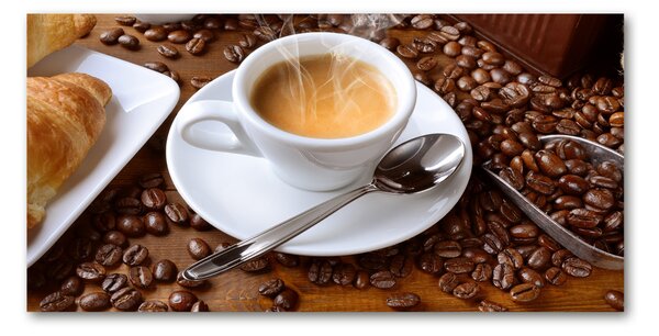 Foto obraz sklenený horizontálny aromatická káva