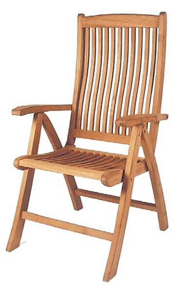 ASKO Záhradné polohovateľné kreslo RIVIERA (teak)