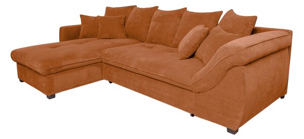 ROHOVÁ SEDAČKA, textil, hrdzavá P & B - Sedačky, Online Only