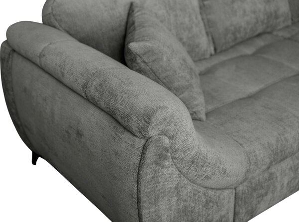 ROHOVÁ SEDAČKA, textil, sivá P & B - Sedačky, Online Only