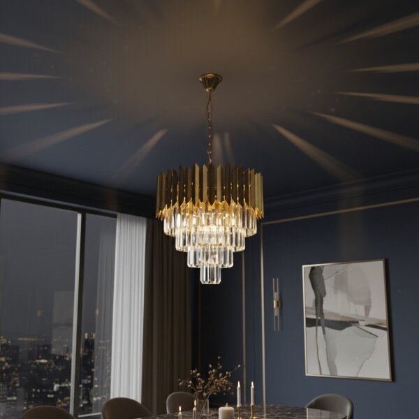 Brilagi - Luster na reťazi CRISTAL 5xE14/40W/230V pr. 45 cm