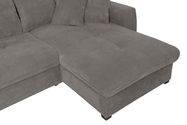 ROHOVÁ SEDAČKA, textil, sivá P & B - Sedačky, Online Only